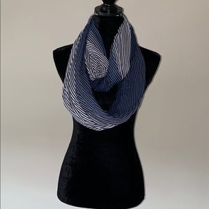 Blue infinity scarf